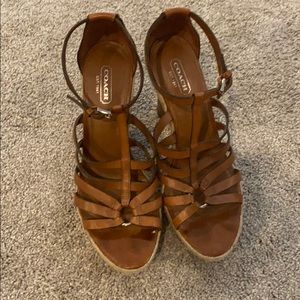 Coach high heel shoes